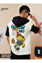 Men Oversized Garfield Graphic Hooded T-Shirt