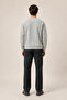 Black New Season Men's Winter Regular Fit Sweatshirt Cotton Gray - 4