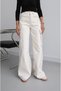 Ecru Cargo Pocket Wide Leg Jeans - 4