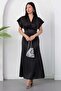 V-Neck Sleeveless Satin Dress K-261619