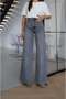 Blue Distressed Darell Wide Leg Jeans - 2