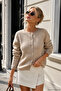 Women's Mink Soft Textured Buttoned Knitwear Cardigan - 3