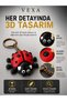 Boxed Ladybug Keychain 3D Printed Cute Figure Bag Ornament Gift Item - 5