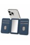 Fixo Stand Navy Blue Magnetic Adhesive Card Holder
