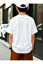 Boys White Cotton Short Sleeve T-Shirt with Fun Dinosaur Print - 7