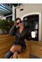 Belted Double-Breasted Casual Leather Jacket - 3
