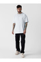 Men Oversized White Heavy Gauge Cotton T-Shirt - 3