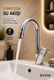 Lavabo Bataryası 360 °   Rotating Body Swivel Aerator Brass Body Chrome Hot and Cold Water - 5