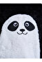Boys Black Fur Panda Applique Nightsuit - 4