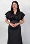 V-Neck Sleeveless Satin Dress K-261619 - 2