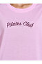 Pink Graphic Print T-Shirt and Grey Solid Straight Leg Pants Pyjama Set - 3