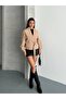 Double-Breasted Belted Bomber Trench Jacket - 3
