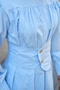 Women's Grass Green Detailed Collar Suit Baby Blue - 4
