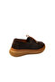 757 Brown Nubuck Leather Lace-Up Casual Women's Shoes - 4