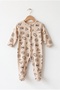 Racing Cars Patterned Baby Rompers 3-6-9 Months 100% Cotton 3 Pieces Different Rompers - 2