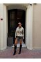 Studded Belted Zippered Trench Jacket - 6