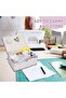 Sewing Basket, Portable Large Capacity Sewing Accessories Organizer with Handle and Removable Tray, - 5