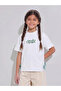 Girls Off White KSA National Day Embroidered T-Shirt with Side Bows