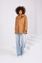 Women's Oversize Short Trench Coat Stand Collar Buttoned Pocket Trench Coat - 7
