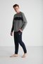 18725 Men's Round Neck Pajama Set - 3