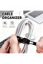 5 Pcs Silicone Cable Organizer Management, Button Design, Lightweight & Portable, Cord Holde - 3