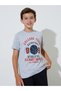 Teen Boys Grey Graphic Print Regular Fit T-Shirt - 3