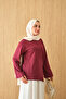 Women's Crew Neck Bodysuit Burgundy - 4
