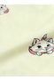 Yellow Aristocats Print Wide-Leg Trousers - 5