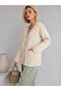 Women's V-Neck Wool Blend Double Pocket Comfortable Fit Gold Button Knitwear Cardigan 8755 - 2