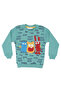 Boy's Water Green Gray Crazy Written 2-Piece Set - 2