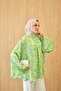 Women's Small Floral Pattern Blouse Green - 2