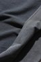 Raw Edge Washed Black Oversize Unisex Short Sleeve T-Shirt - 7
