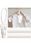 60 Pack Hangers with Clips, Multi-Purpose Plastic Hanging Hooks with Rope for Clothes, Pants, Socks,