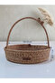 Natural Jute Rope Henna Snack Wedding Basket Baby Basket Multi-Purpose 30X7 - 2
