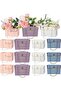 مجموعة من 12 حقيبة يدوية أنيقة لباقات الزهور - صناديق هدايا ورقية مع مقابض لحفلات الزفاف