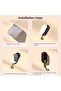 5-Pack Swivel Wall Hooks,360° Rotating Folding Hook Adhesive Retractable Wall Hooks, Heavy-Duty Self - 7