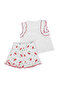 Baby Girl Ecru Cherry Printed Shorts Set of 2 - 2