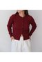 Crew Neck Braided Buttoned Fit Basic Women's Knitwear Cardigan - 5