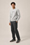 Takes Crew Neck Winter Regular Fit Sweatshirt Gray - 3