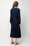 Women's V-Neck Glittery Striped Knitwear Jacket Dark Blue - 5