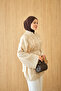 Women's Waist-Tied Ruffled Front Shirt Stone - 4
