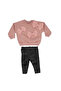 Baby Girl Pink Black Bow Fancy 3 Thread Set of 2