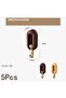 5-Pack Swivel Wall Hooks,360° Rotating Folding Hook Adhesive Retractable Wall Hooks, Heavy-Duty Self - 2