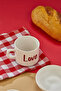 Love-Themed 2-Person 6-Piece Ceramic Toast and Breakfast Set, Plate, Mug Set, Stylish Toast Set, Toast, Gift Set - 4