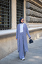 Women's Three-Piece Striped Kimono Set Navy Blue
