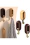 5-Pack Swivel Wall Hooks,360° Rotating Folding Hook Adhesive Retractable Wall Hooks, Heavy-Duty Self