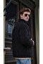 Men's Lamb Winter Welsoft Plush Fabric Jacket with Full Zipper and Front Pocket - 3