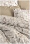 Rf Minimal -Moil Beige- Double Duvet Cover Set with Elastic Sheets - 2