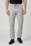 Men Regular Fit Plain Straight Pants, Grey