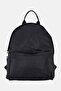 Women Solid Backpack, Black
